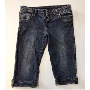 Women's JAGTHUG denim capri shorts Bermuda 25 jean